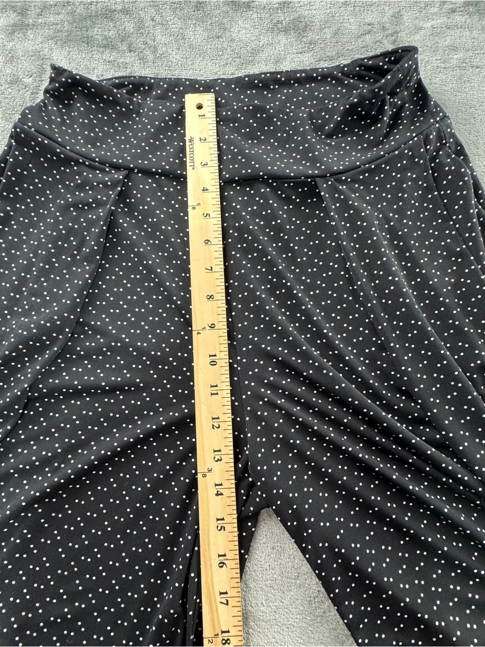 Joseph Ribkoff Women’s 8 Culotte Pants Pull On Elastic Waist Coastal Polka Dot - Picture 5 of 9